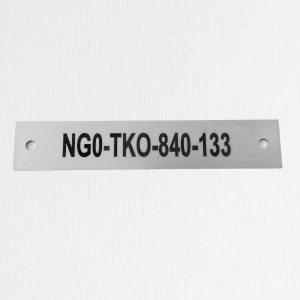 tag number inox avec marquage laser