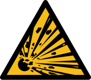 pictogramme de sécurité danger explosive