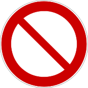 pictogramme de sécurité d'interdiction général