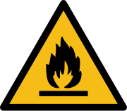 pictogramme de sécurité danger matières inflammables