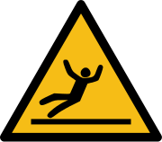 pictogramme de sécurité danger surface glissante