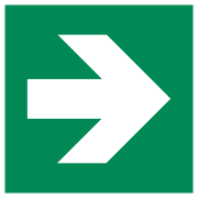 pictogramme-secours-fléche-direction